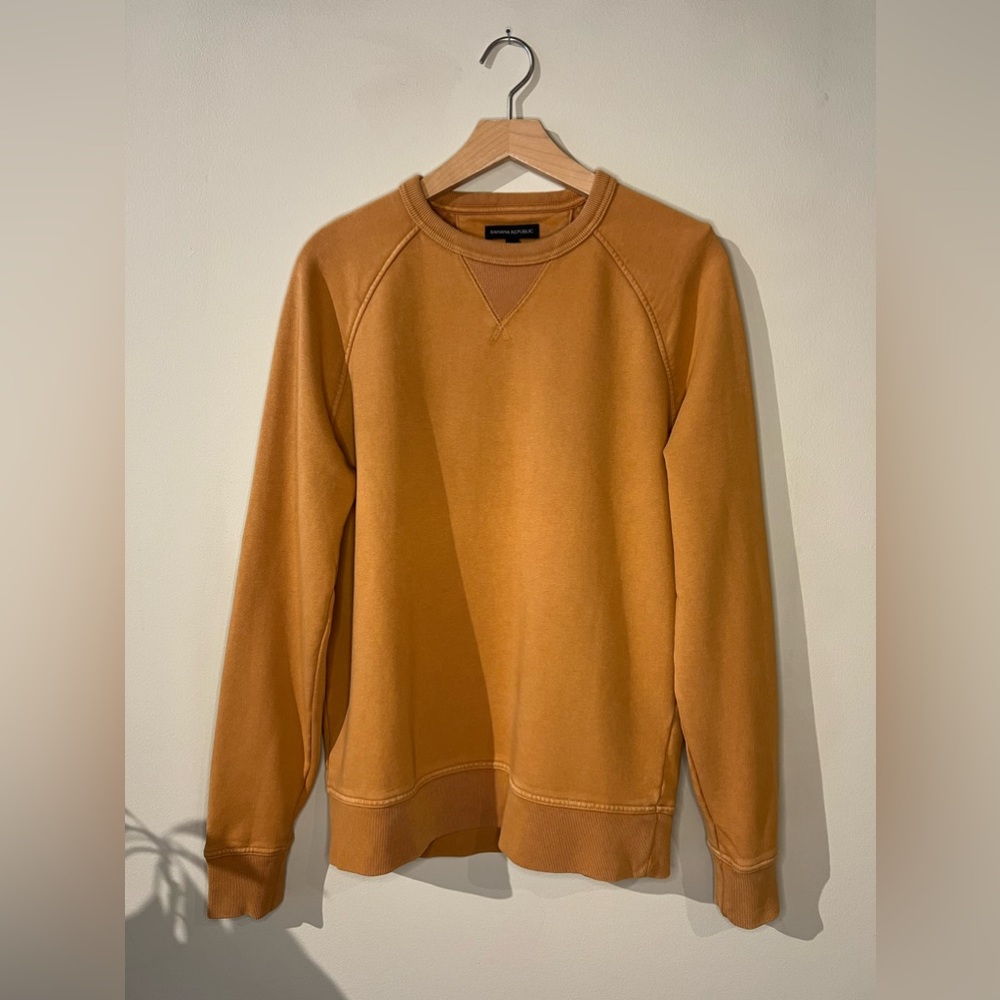Banana Republic Spring 2020 Cotton Fleece Crewneck Pullover